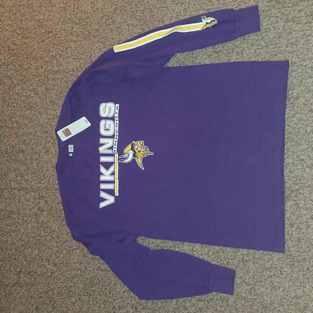 NFL Team Apparel Minnesota Vikings Long sleeve T-Shirt Men's Large(42-44) NWT